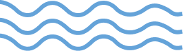 Ondes bleues: motif de vagues parallèles stylisées. Trois lignes ondulées bleu clair parallèles, évoquant des vagues ou des ondes sonores, sur un fond noir uni.